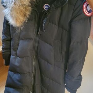 Canada Goose Black Parka with Fur Trim
